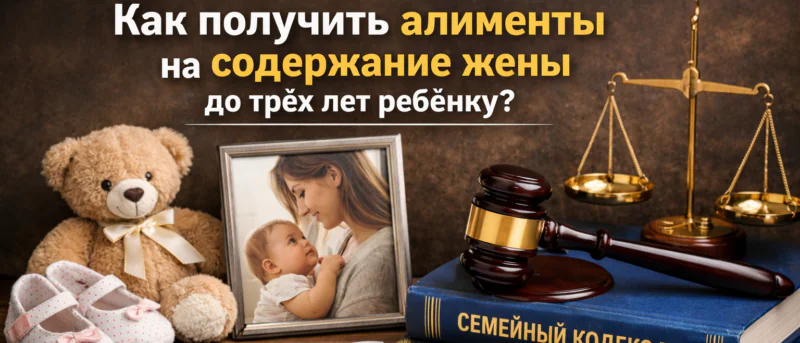 Адвокат Голубицкая Елена Владимировна объясняет: Как получить алименты на содержание жены до трёх лет ребёнку