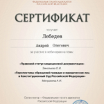 certificate 6 ч - Лебедев Андрей Олегович