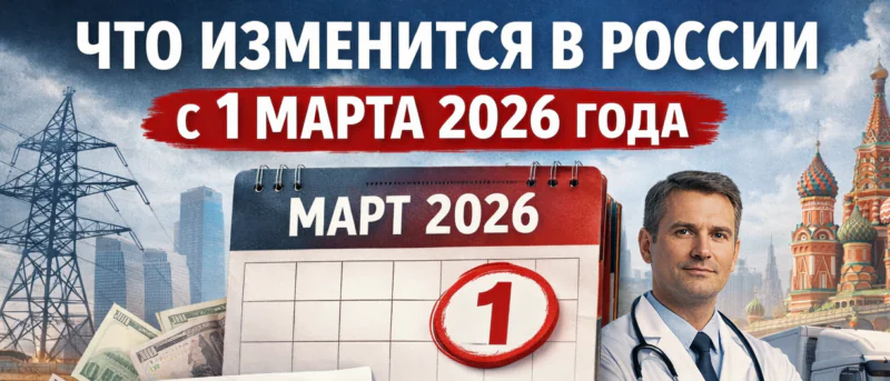 Юрист Новосельцев Артем Владимирович объясняет: Что изменится в России с 1 марта 2026 года: главное за 3 минуты