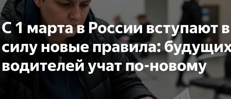 Юрист Жидко Сергей Владимирович объясняет: Новые правила обучения в автошколах: что изменилось с 1 марта 2026 года