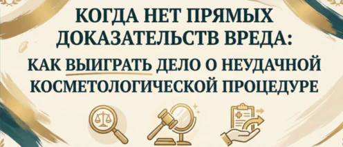 Когда нет прямых доказательств вреда: как выиграть дело о неудачной косметологической процедуре