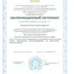 Сертификат - Макаров Игорь Александрович