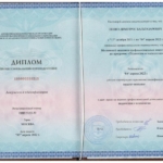 Диплом о проф переподготовке - Пешез Деметрос Бальтазарович