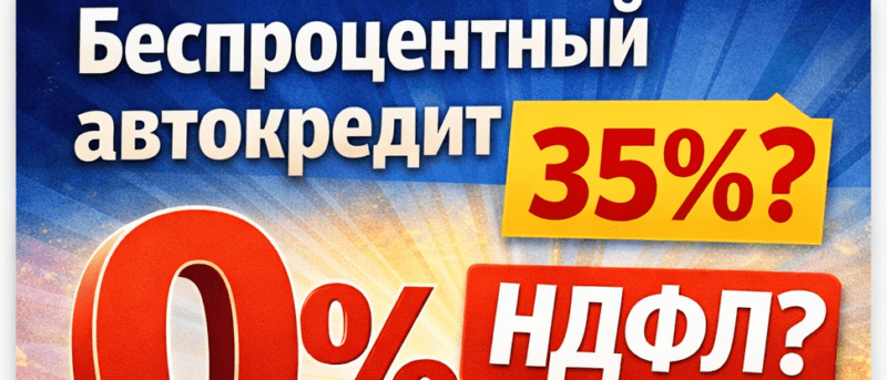Юрист Гарин Никита Вадимович объясняет: Нужно ли платить налог 35% за беспроцентный автокредит: разбираем распространённый миф