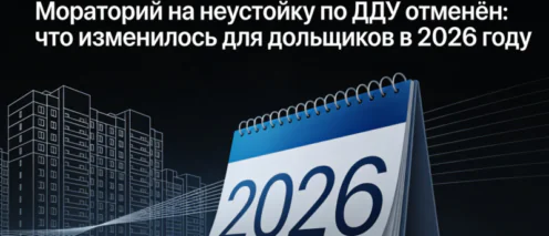 Мораторий на неустойку по ДДУ отменён: что изменилось для дольщиков в 2026 году
