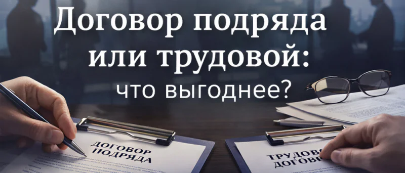 Адвокат Федюнев Олег Витальевич объясняет: Договор подряда или трудовой: что выгоднее