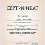 сертификат Качалкин 17.11.25 - Качалкин Сергей Николаевич