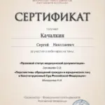 сертификат Качалкин 17.02.26 1 - Качалкин Сергей Николаевич