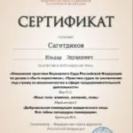 Сертификат 6 - Сагетдинов Ильдар Эдуардович