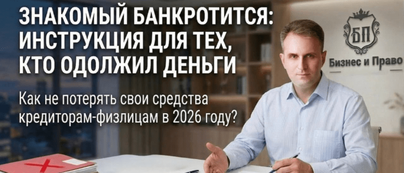 Юрист Сырцов Алексей Александрович объясняет: Что делать, если знакомый подал на банкротство: инструкция для кредиторов-физлиц