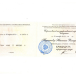 Диплом кандидата наук - Тупиков Николай Владимирович