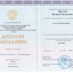 Диплом: Российский государственный университет правосудия, 2020 — Друзина В.В.