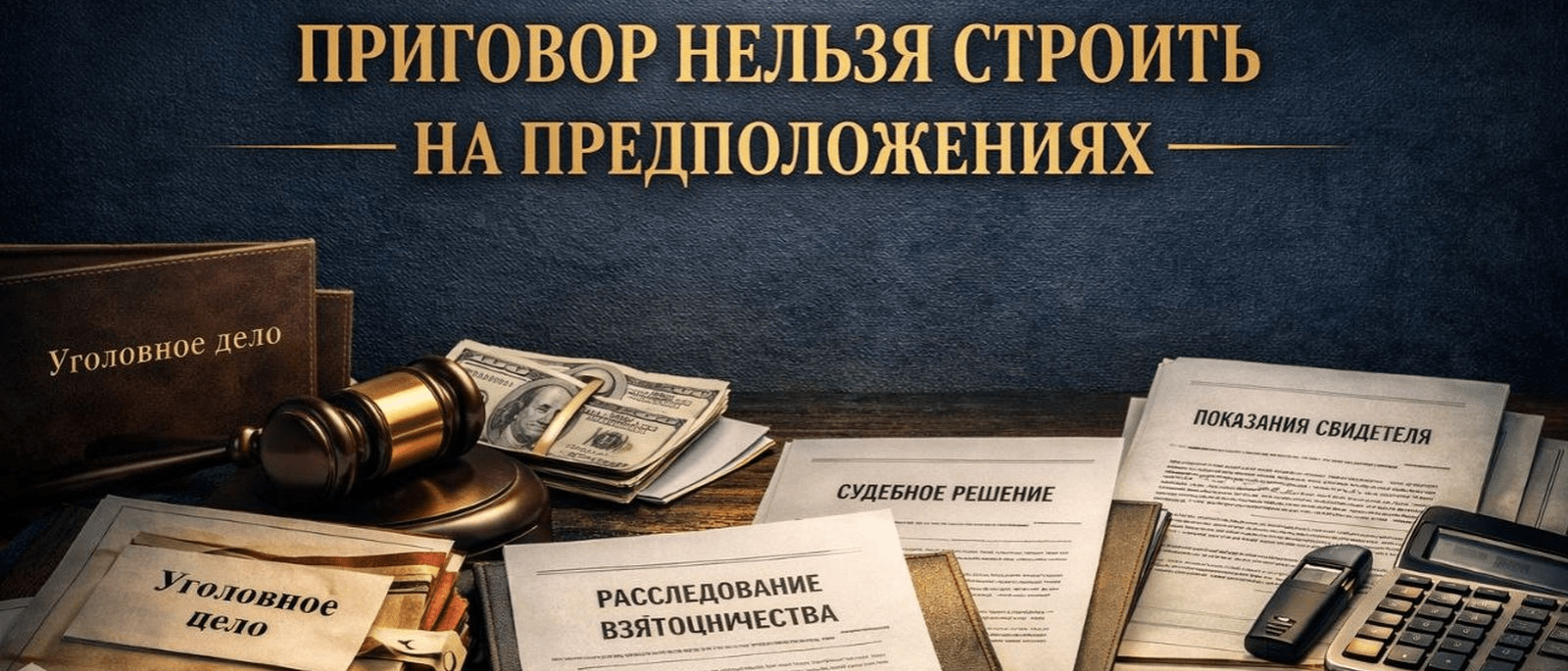 Адвокат Владимиров Вячеслав Викторович объясняет: Верховный Суд напомнил: обвинительный приговор по делу о взятке нельзя строить на предположениях