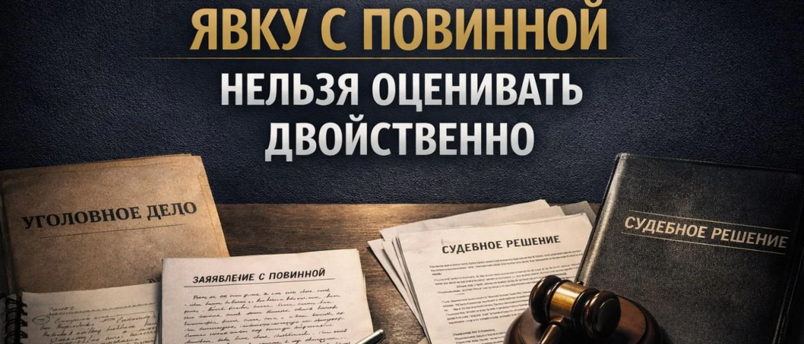 Адвокат Владимиров Вячеслав Викторович объясняет: Верховный Суд напомнил: явку с повинной нельзя оценивать противоречиво