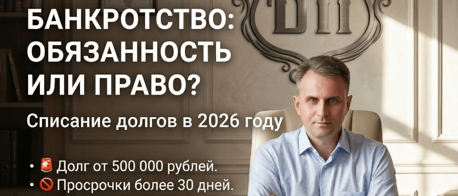 Юрист Сырцов Алексей Александрович объясняет: Банкротство: право или обязанность? Когда закон ТРЕБУЕТ списать долги в 2026 году