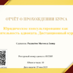 Юридическое консультирование - Раджабов Магомед Запир Курбанович
