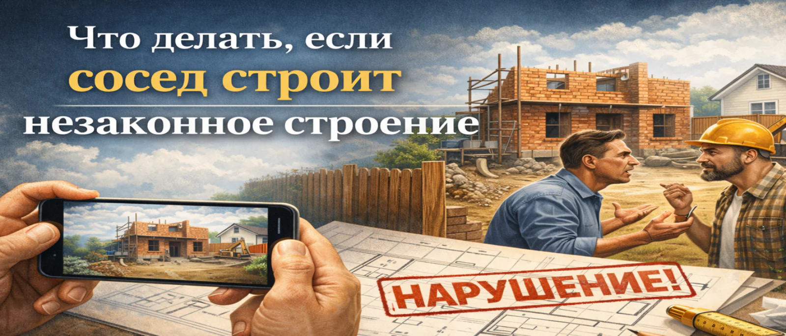 Адвокат Горбанева Мария Геннадьевна объясняет: Что делать, если сосед строит незаконное строение