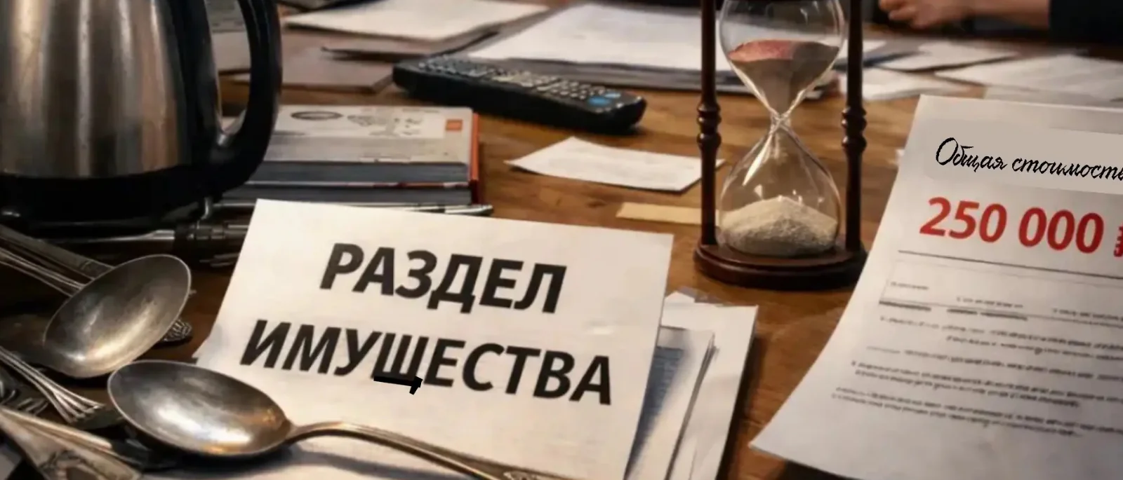 Юрист Трегубов Тимофей Игоревич объясняет: Ложки, вилки и 250 рублей: как украсть время при разделе имущества