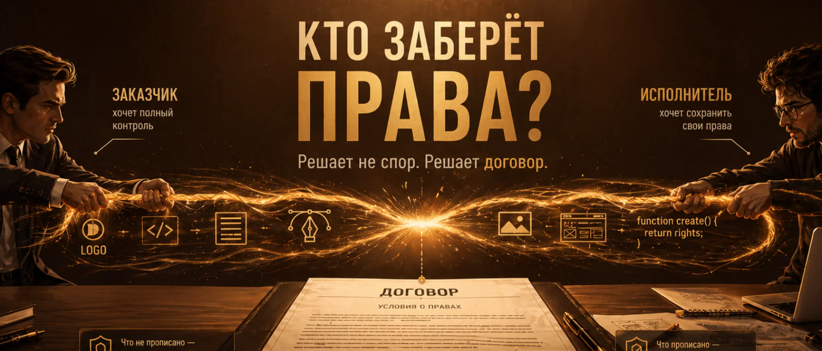Юрист Клеблеева Найля Равильевна объясняет: Кому принадлежат права: заказчику или исполнителю — разбор на договорах