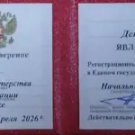 Удостоверение - Антонов Денис Витальевич