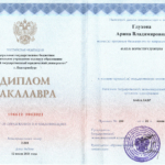 Диплом бакалавра - Кокорева Арина Владимировна