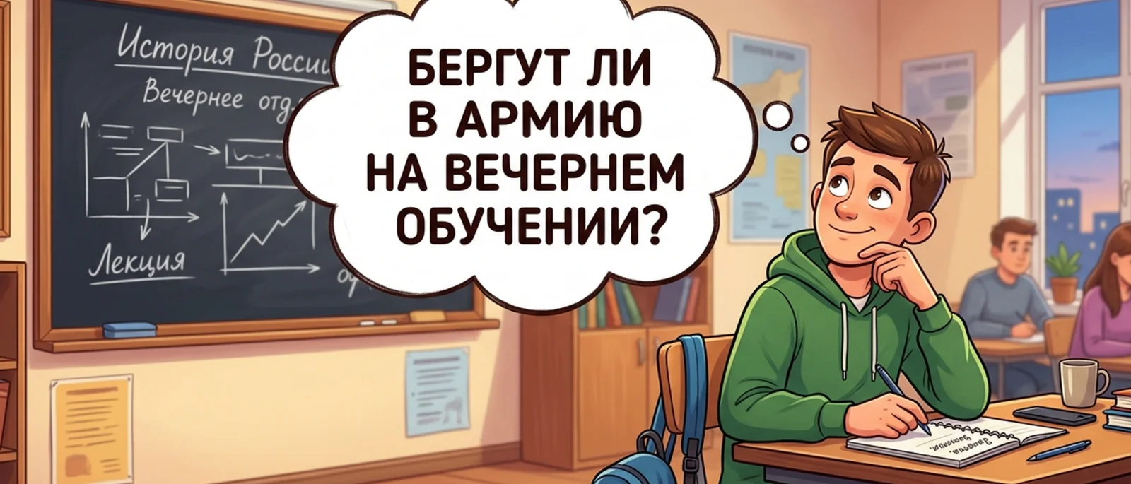 Юрист Михеева Екатерина Валерьевна объясняет: Берут ли в армию на вечернем обучении