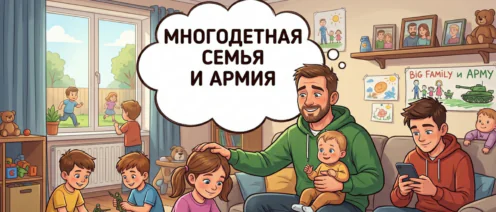 Многодетная семья и армия