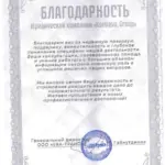 Благодарность - Комлева Людмила Николаевна
