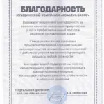Благодарность - Комлева Людмила Николаевна