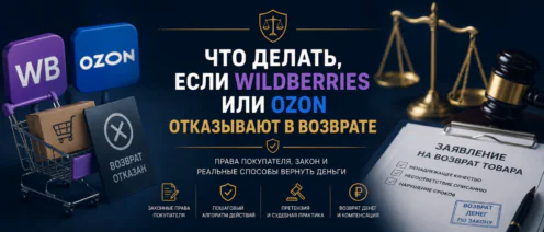 Что делать, если Wildberries или Ozon отказывают в возврате