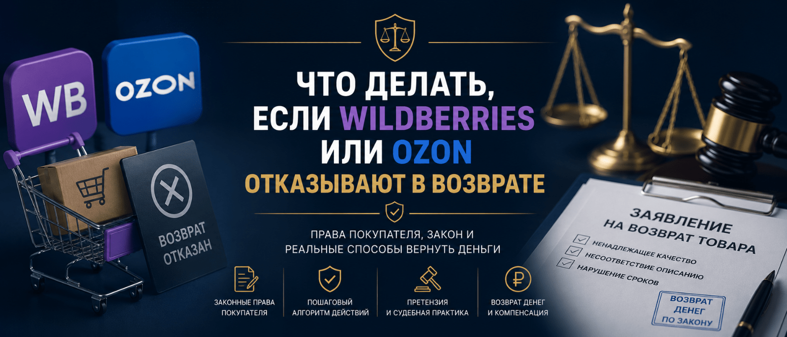 Адвокат Горбанева Мария Геннадьевна объясняет: Что делать, если Wildberries или Ozon отказывают в возврате