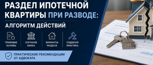 Раздел ипотечной квартиры при разводе: алгоритм действий