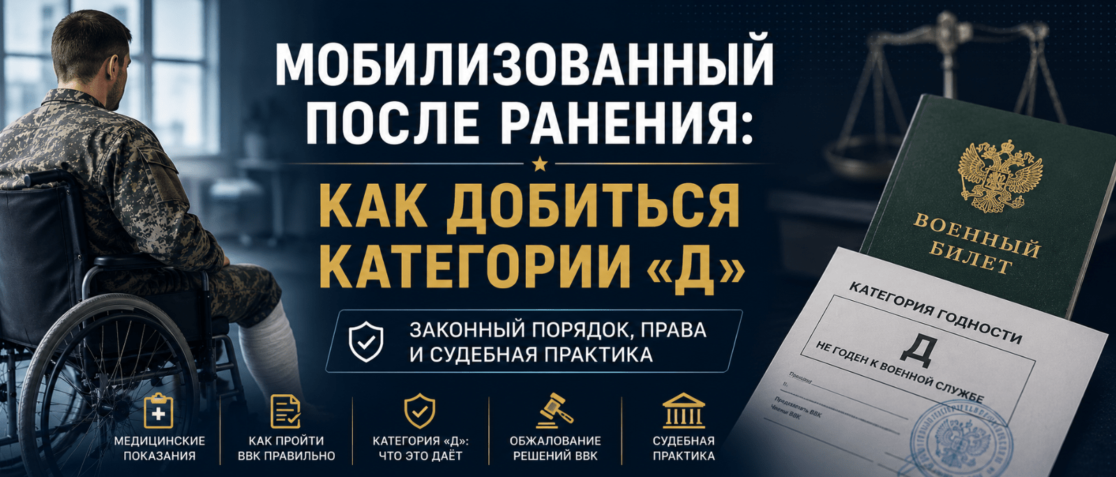 Адвокат Горбанева Мария Геннадьевна объясняет: Мобилизованный после ранения: как добиться категории «Д»