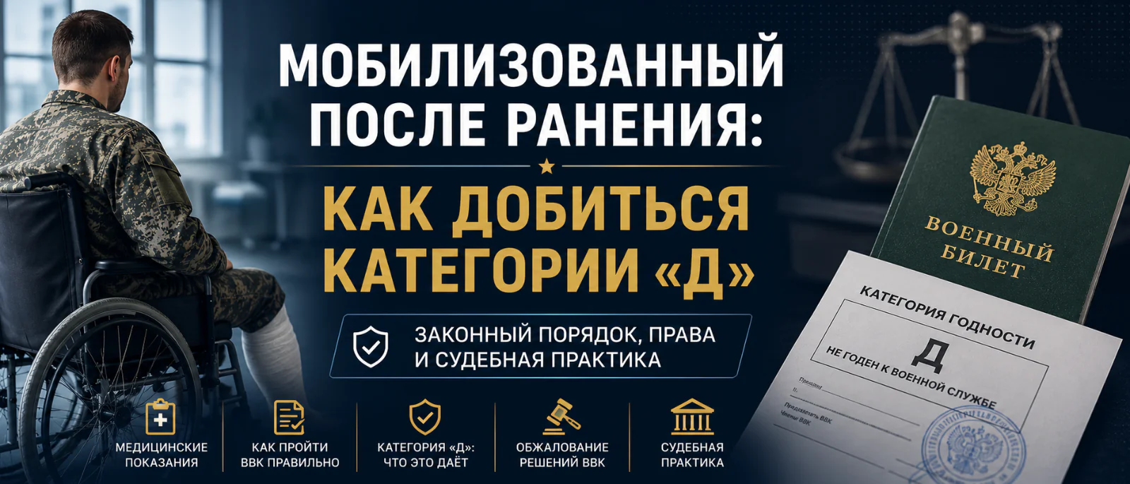Адвокат Горбанева Мария Геннадьевна объясняет: Мобилизованный после ранения: как добиться категории «Д»