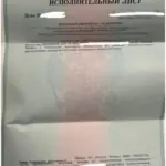 Исполнительный лист - Юрчиков Максим Витальевич