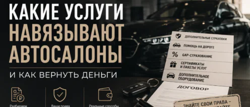 Какие услуги навязывают автосалоны и как вернуть деньги