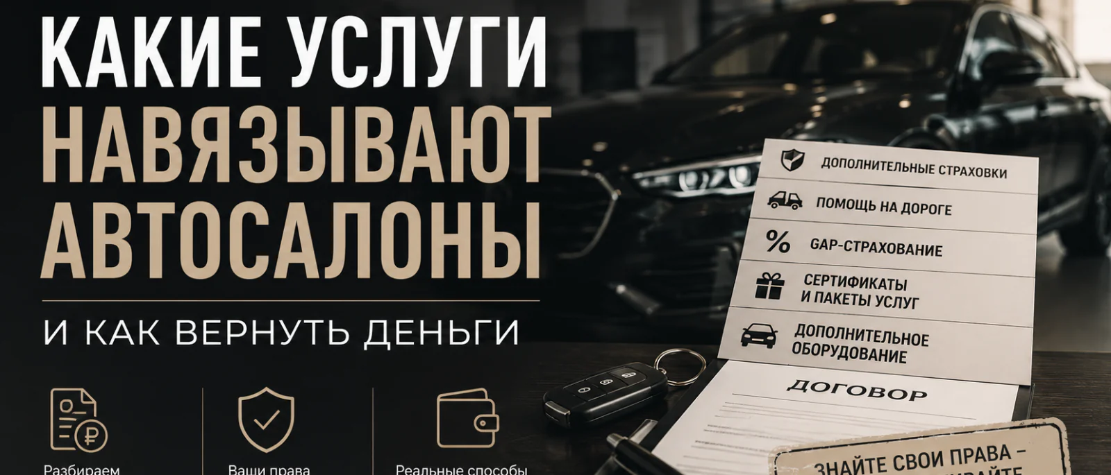Адвокат Горбанева Мария Геннадьевна объясняет: Какие услуги навязывают автосалоны и как вернуть деньги