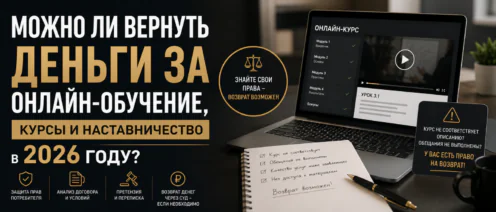 Можно ли вернуть деньги за онлайн-обучение, курсы и наставничество в 2026 году