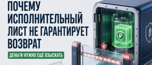 Почему исполнительный лист не гарантирует возврат денег