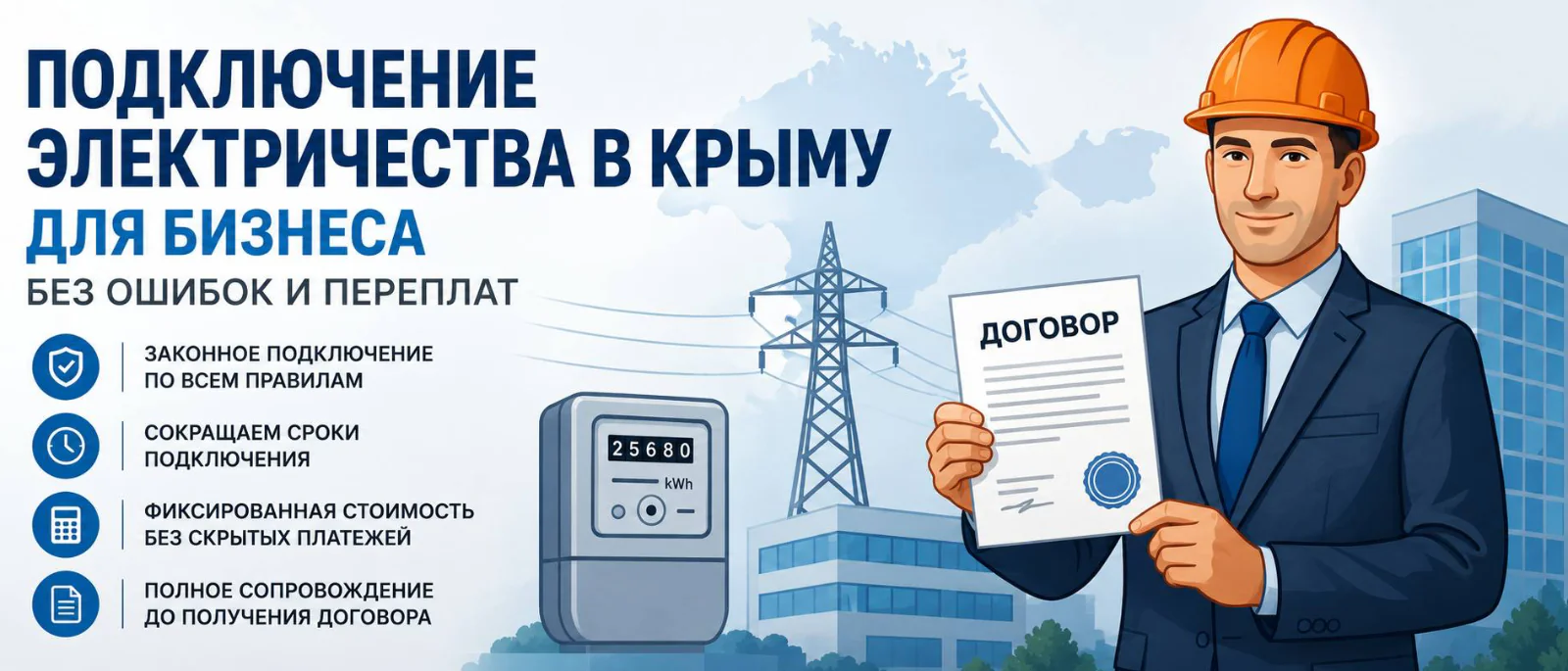 Юрист Остапенко Ярослав Владимирович объясняет: Подключение электричества для ИП и юрлиц в Крыму в 2025 году: сроки, документы, тарифы