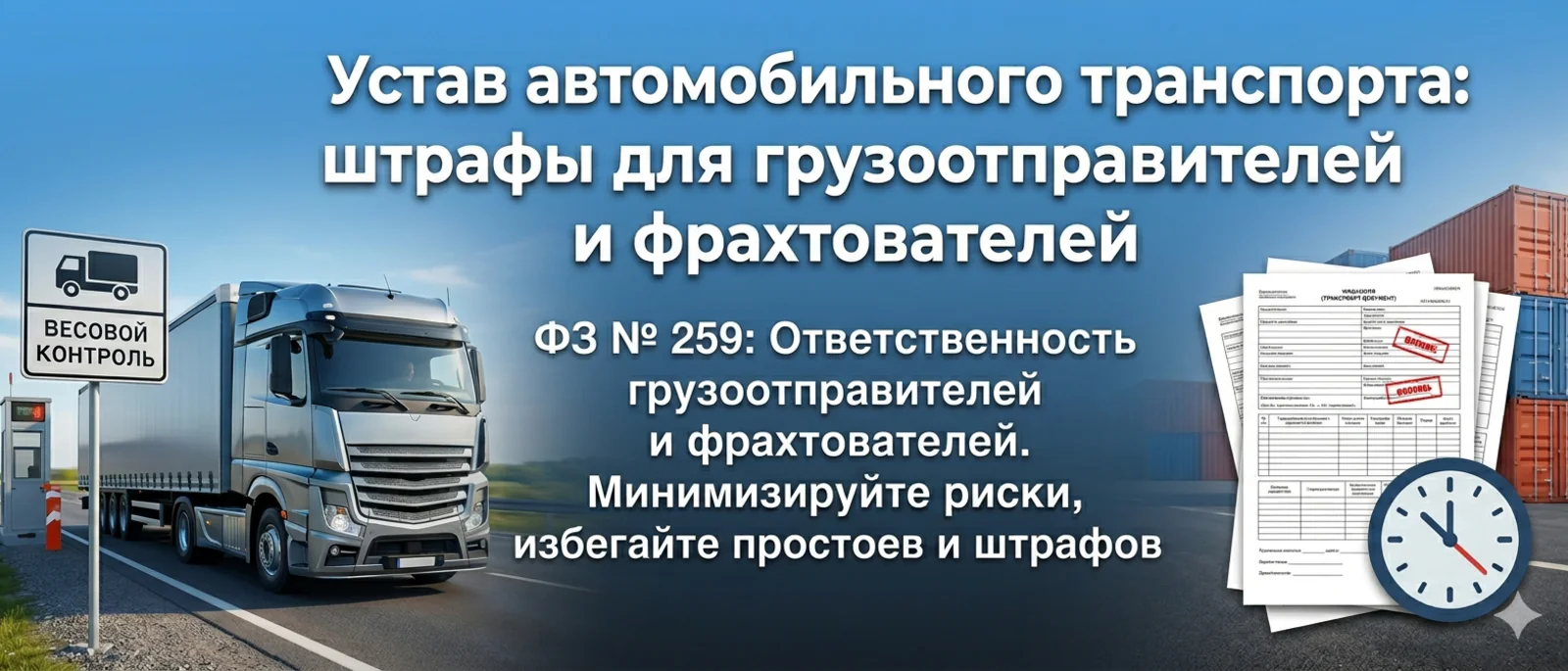 Адвокат Алексеенко Анатолий Владимирович объясняет: Штрафы для грузоотправителей и фрахтователей: как не потерять деньги Устав автомобильного транспорта