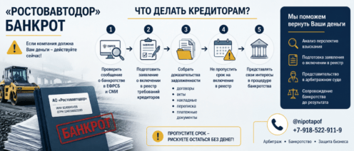 Ростовавтодор банкрот. Что делать кредиторам