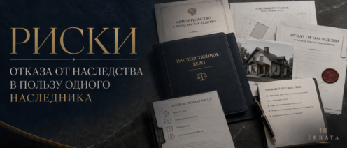 Отказ от наследства в пользу одного наследника может повлечь утрату прав остальных родственников
