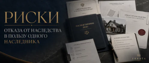 Отказ от наследства в пользу одного наследника может повлечь утрату прав остальных родственников