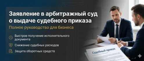 Заявление в арбитражный суд о выдаче судебного приказа