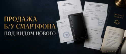 Продажа бывшего в употреблении смартфона под видом нового может повлечь требования о возврате денег
