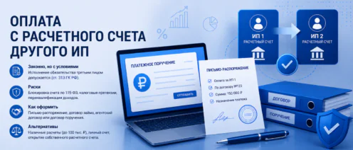 Расчетный счет другого ИП для оплаты