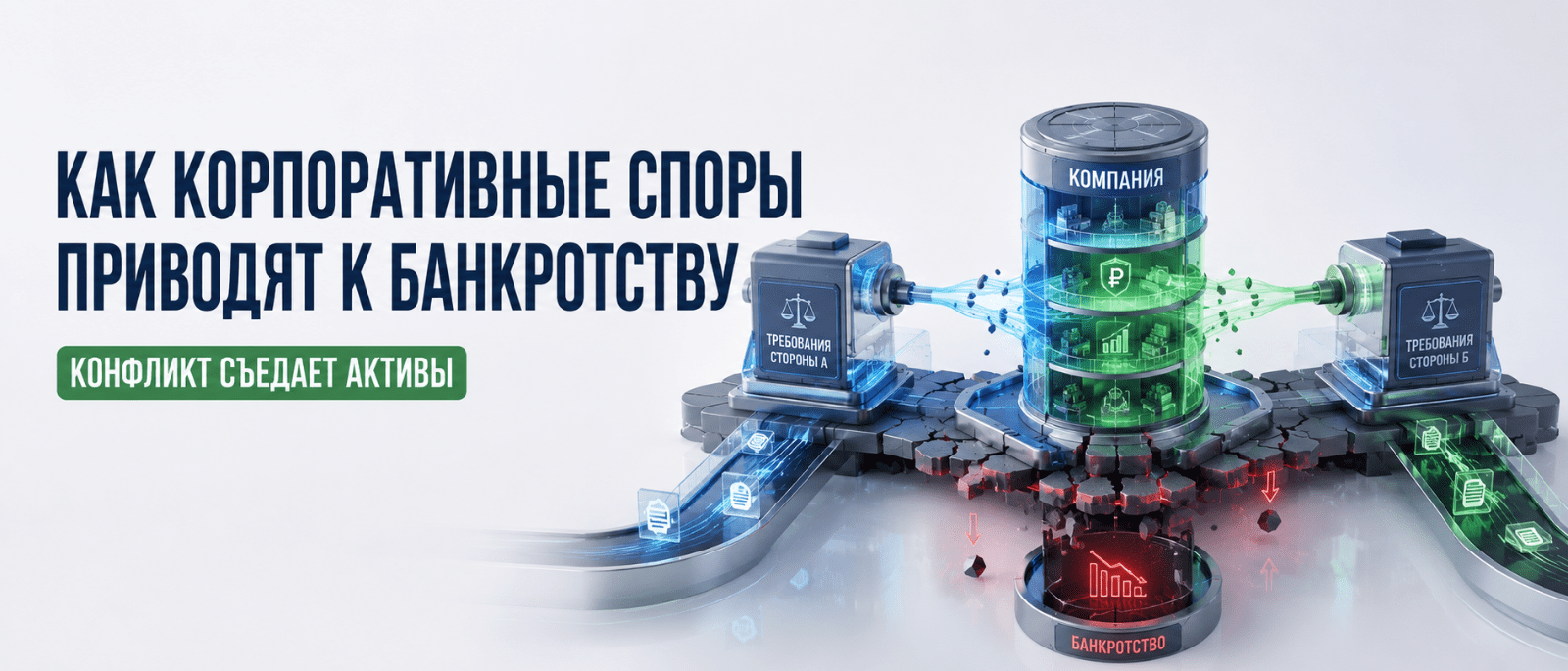 Юрист Немков Николай Владимирович объясняет: Как корпоративные споры приводят к банкротству