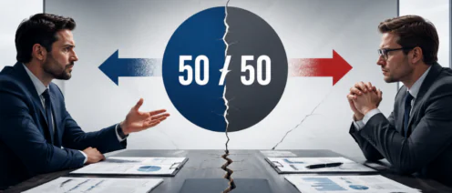 Доля 50/50 в бизнесе: почему «равное партнёрство» часто заканчивается конфликтом