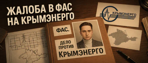 Жалоба в ФАС на Крымэнерго — образец 2026: что делать, если срок прошёл